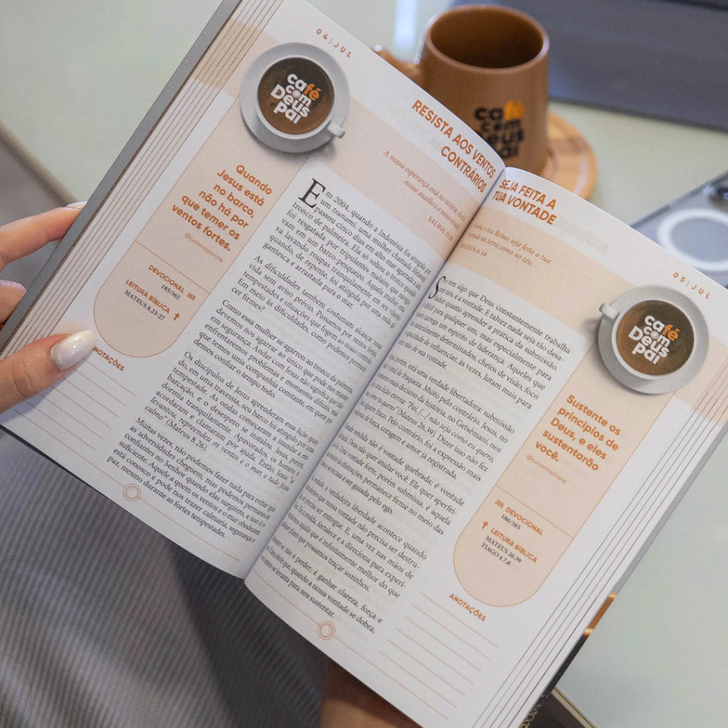 5 livros Café com Deus Pai vol.6 (brochura) + 30 Dias para transformar sua vida (presente)