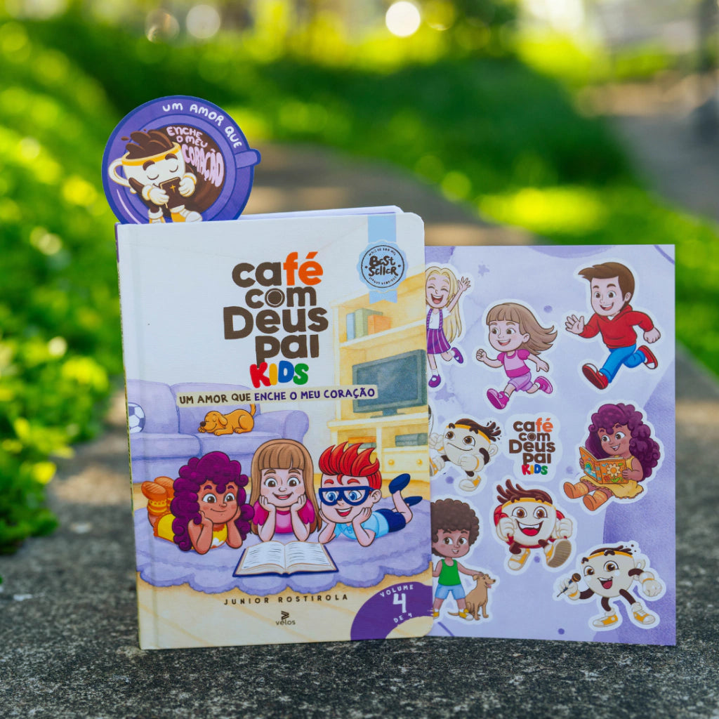 Café com Deus Pai Kids vol. 1 + vol. 2 + vol. 3 + vol. 4 + Café com Deus Pai vol. 6 (capa dura)