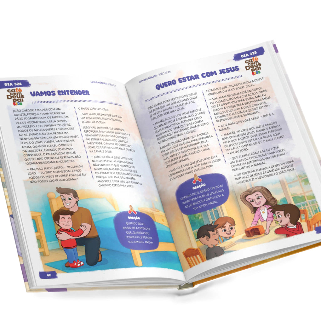 Café com Deus Pai Kids vol. 1 + vol. 2 + vol. 3 + vol. 4 + Café com Deus Pai vol. 6 (capa dura)