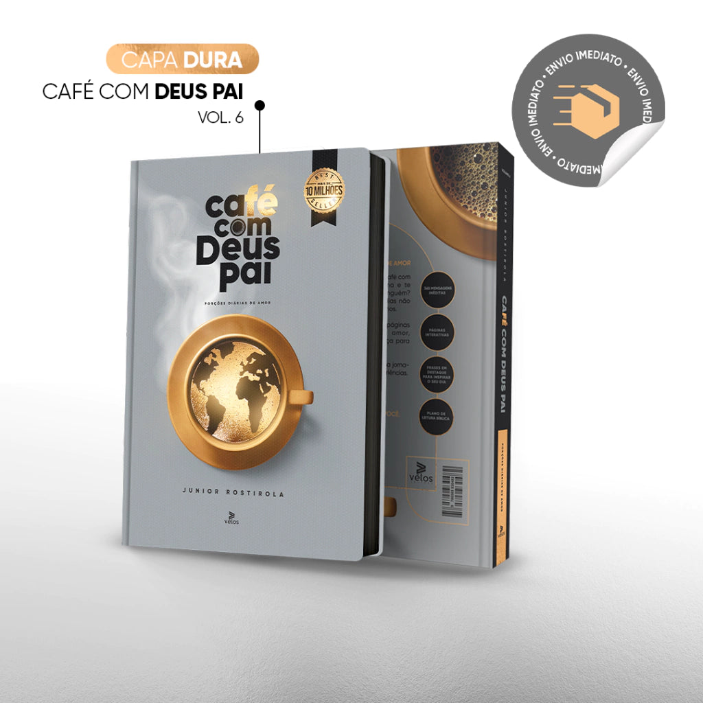 Combo Café com Deus Pai Vol.6 (capa dura) + caneca